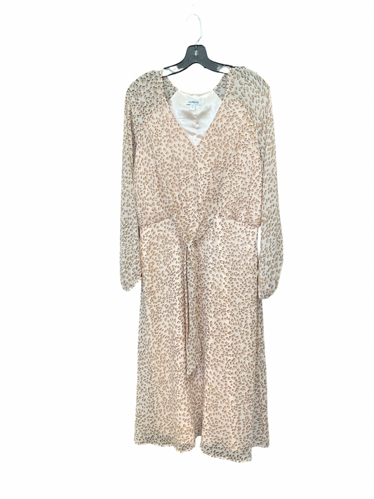Dress Work By Express In Animal Print, Size:L