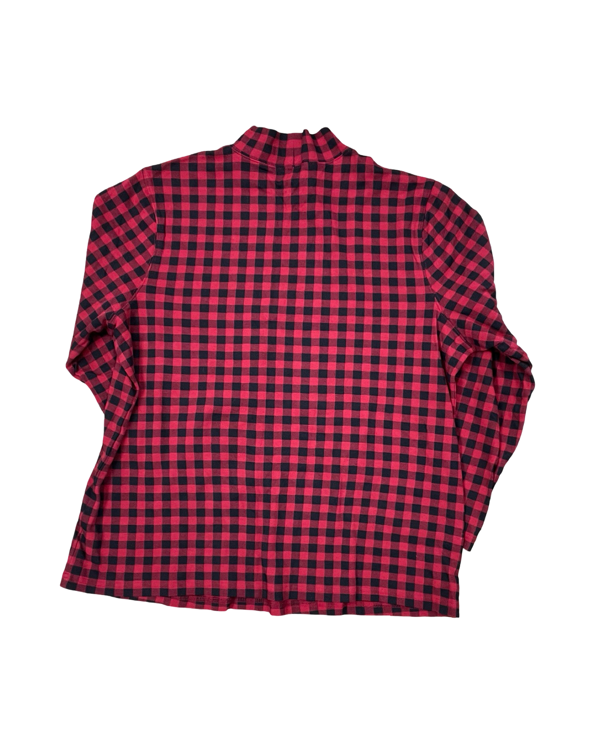 Top Ls By Northcrest In Black & Red, Size:1X