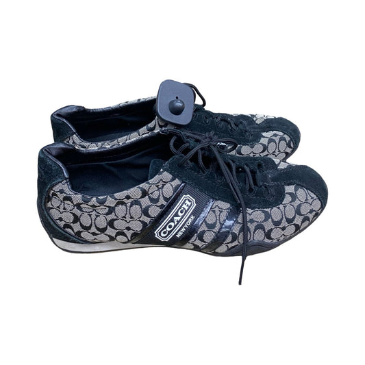 Shoes Designer By Coach In Black & Grey, Size:9.5