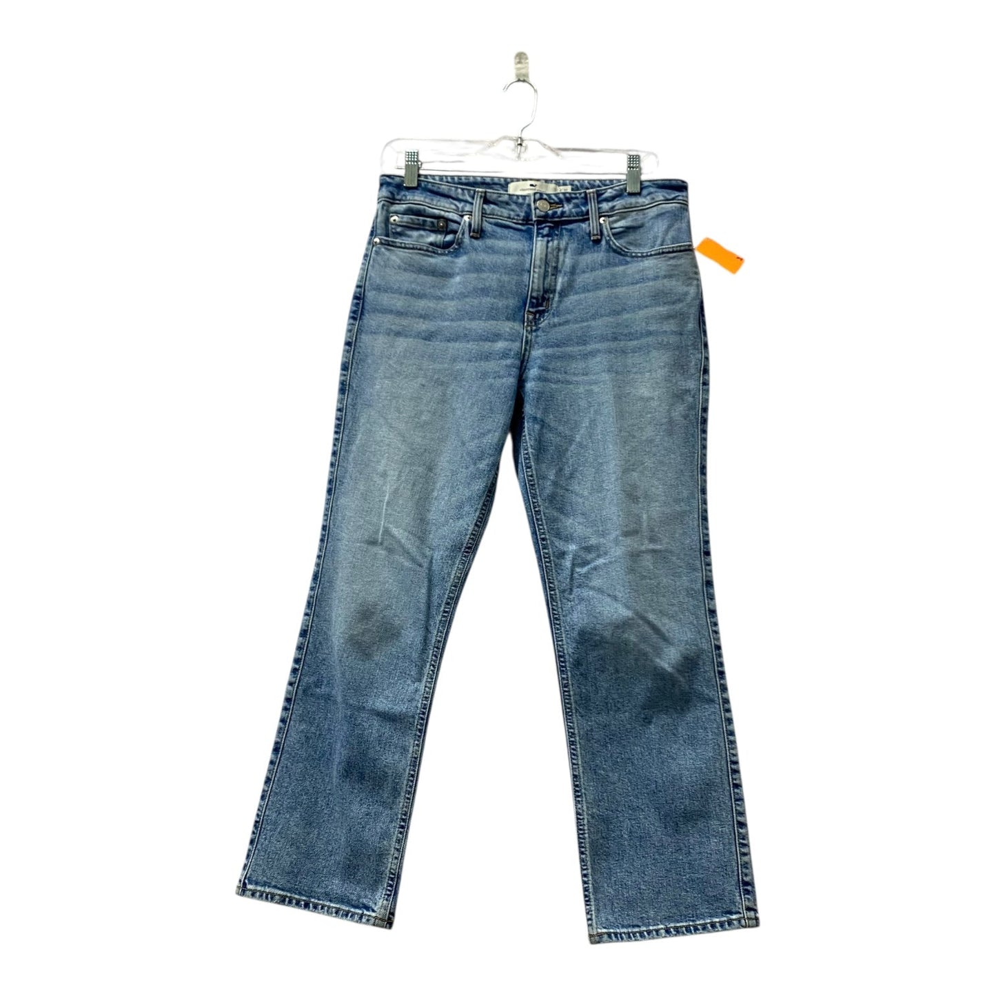 Jeans Straight By Vineyard Vines In Blue Denim, Size:4