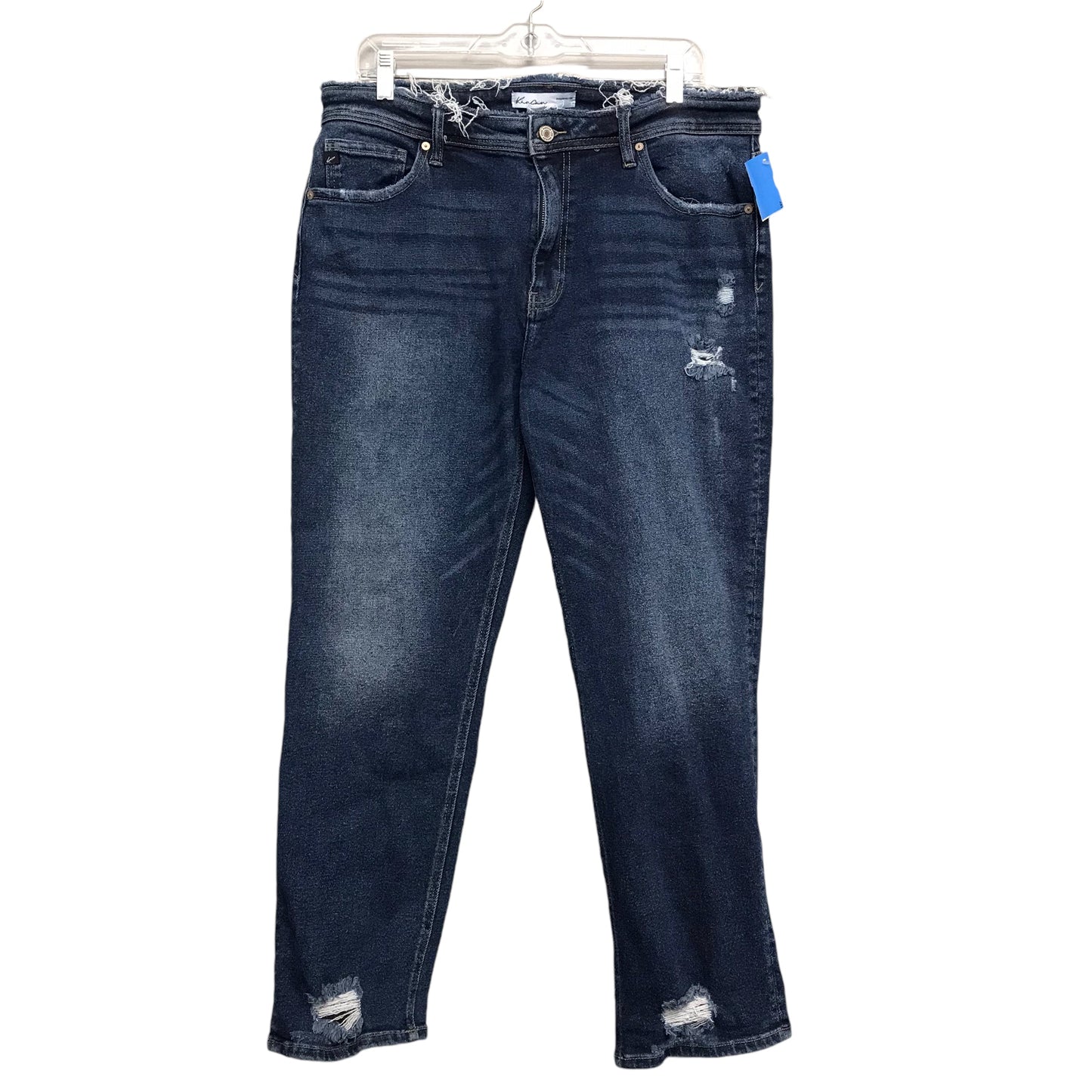 Jeans Straight By Kancan In Blue Denim, Size:12