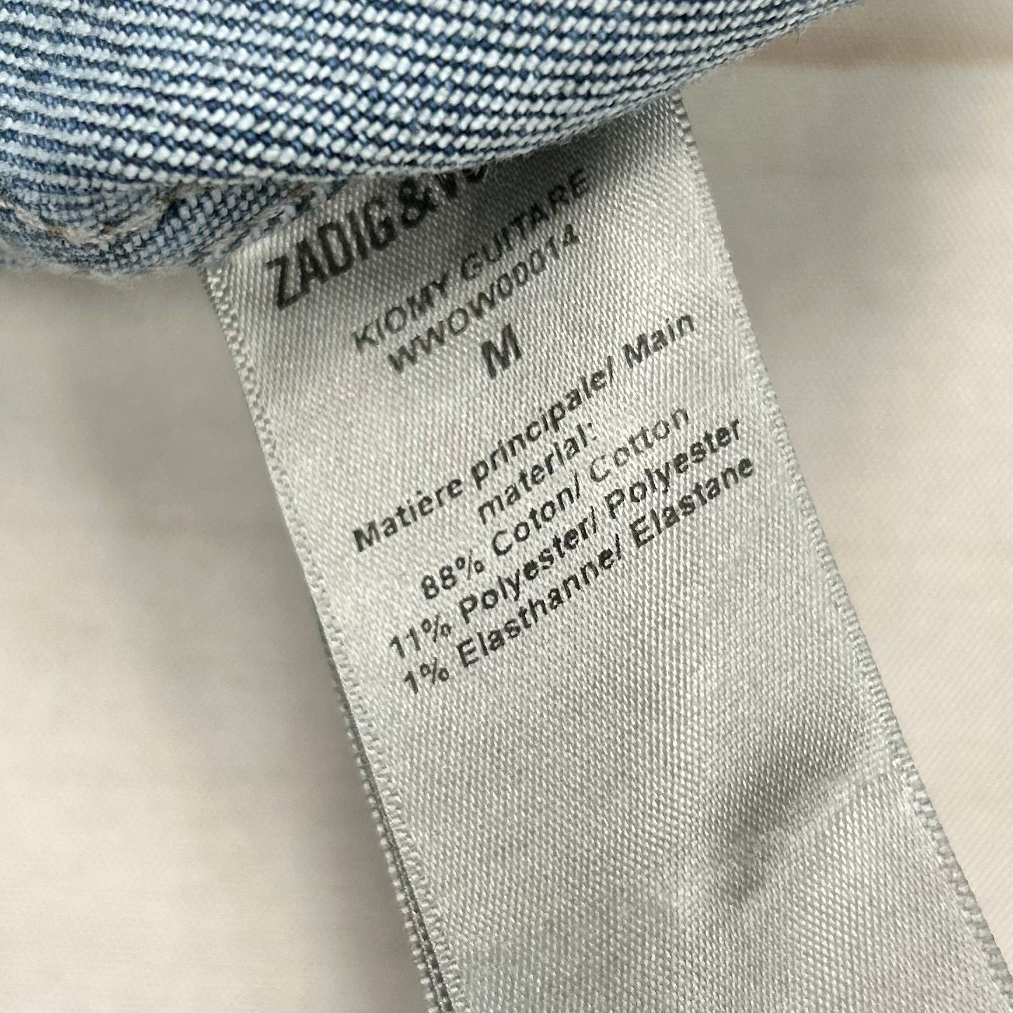 Jacket Denim By Zadig And Voltaire In Blue Denim, Size: M