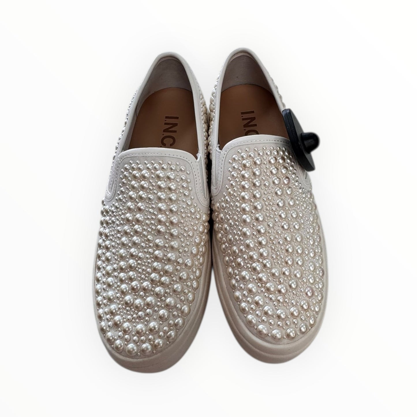 Shoes Flats By Inc In White, Size:5.5