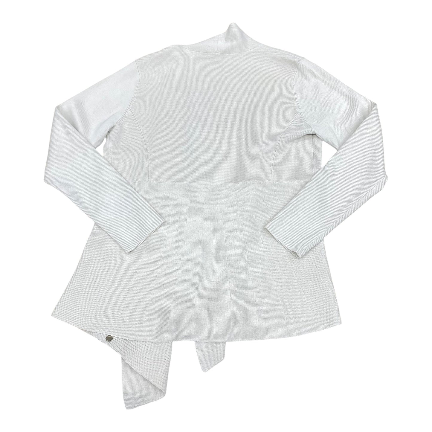 Sweater Cardigan Designer By Eileen Fisher In White, Size:S