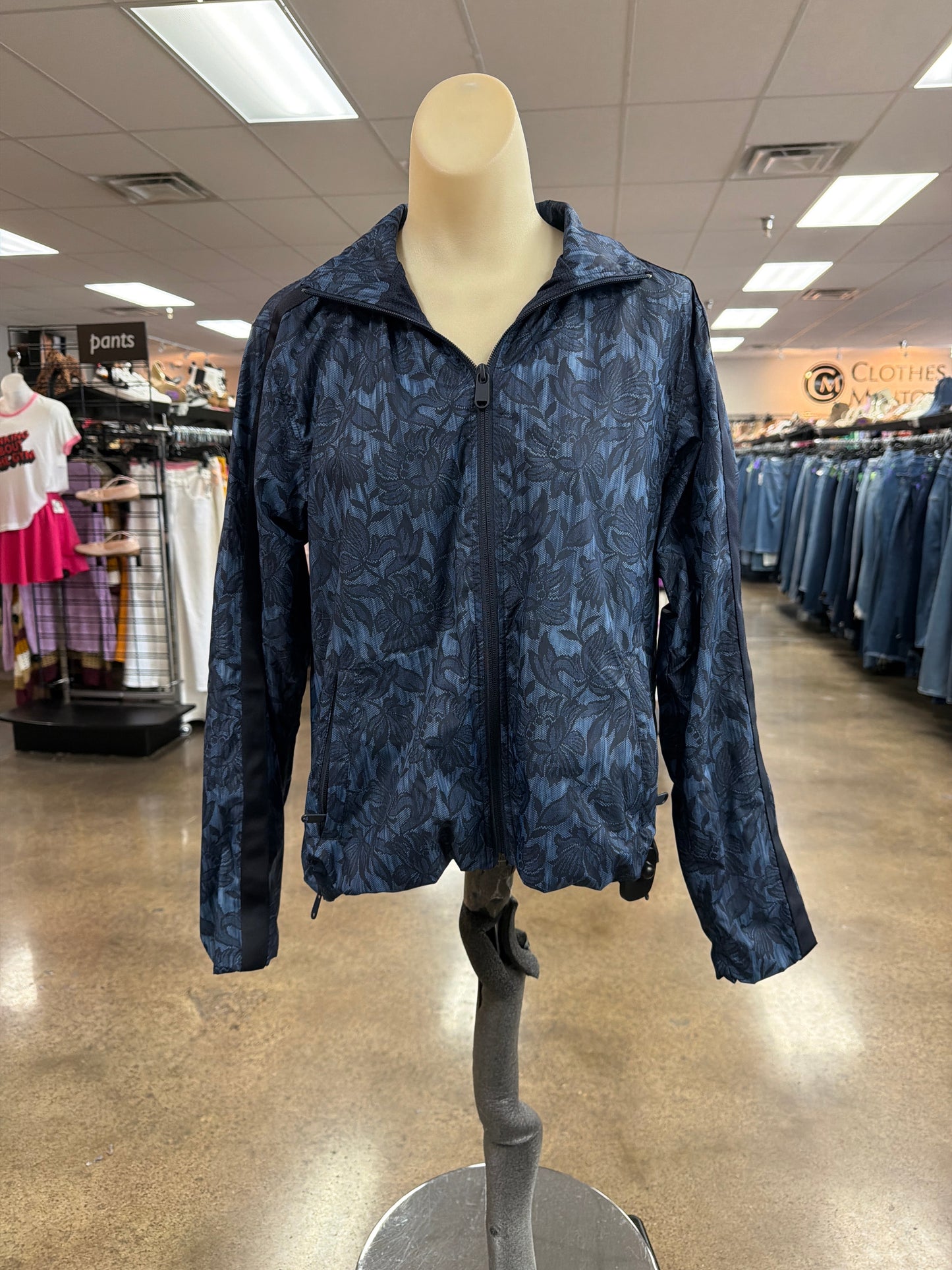 Athletic Jacket By Athleta In Blue, Size:Xxs