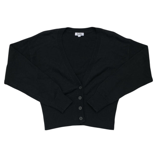 Sweater Cardigan By 525 In Black, Size:L