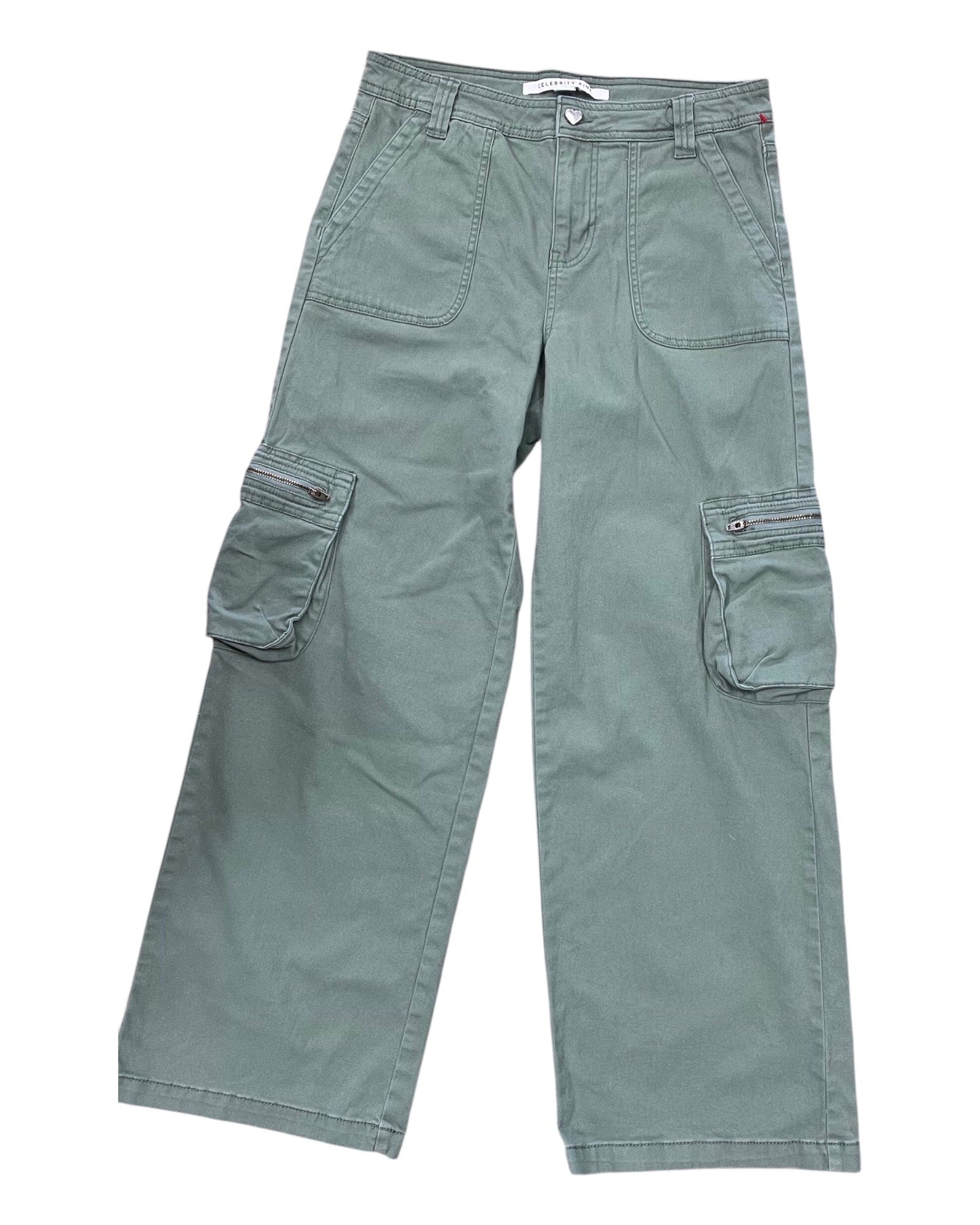 Pants Cargo & Utility By Celebrity Pink In Green, Size:8