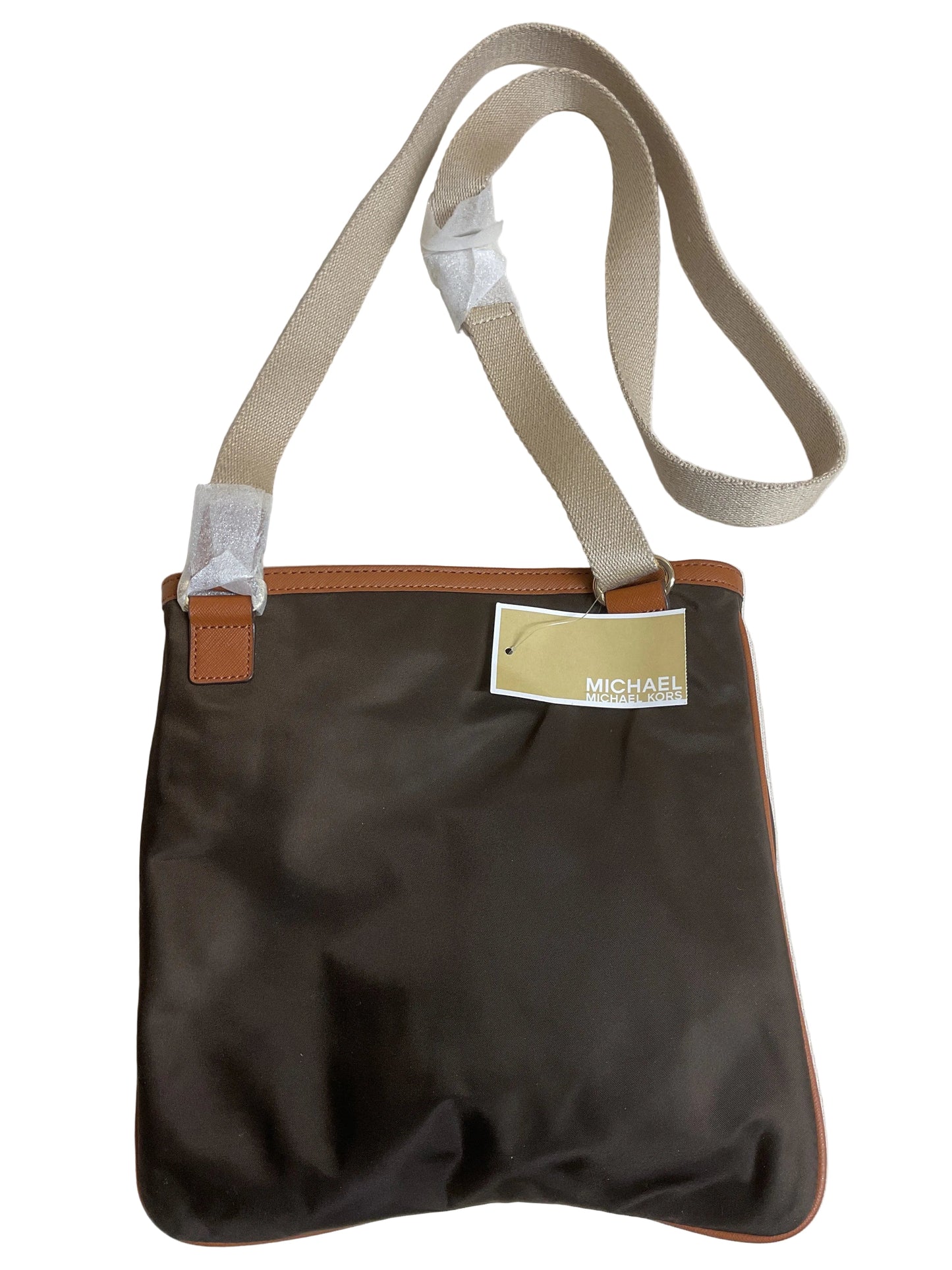 Crossbody Designer By Michael Kors In Brown, Size:Small