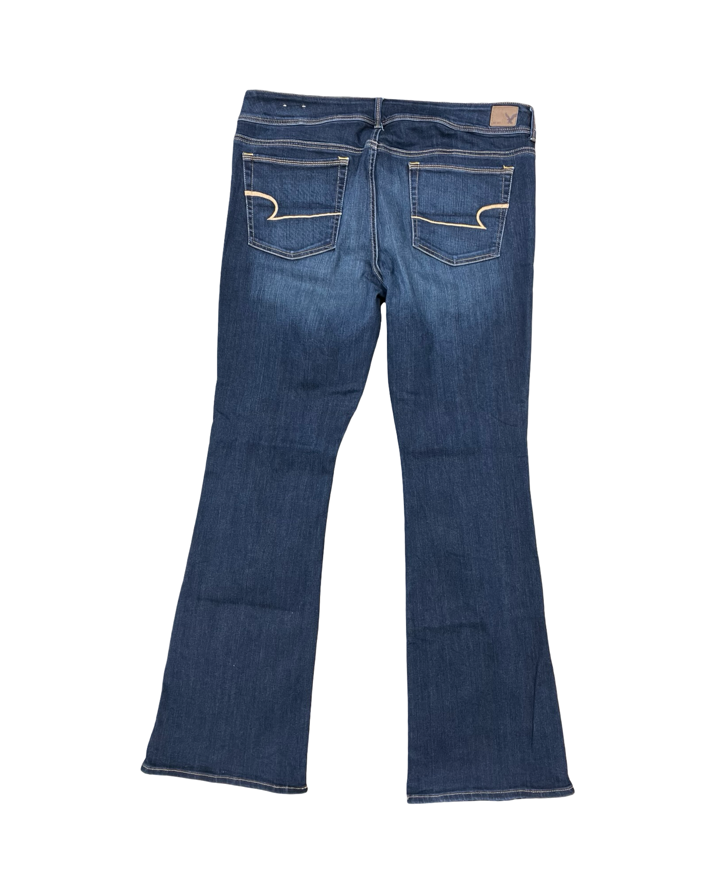 Jeans Boot Cut By American Eagle In Blue Denim, Size:18