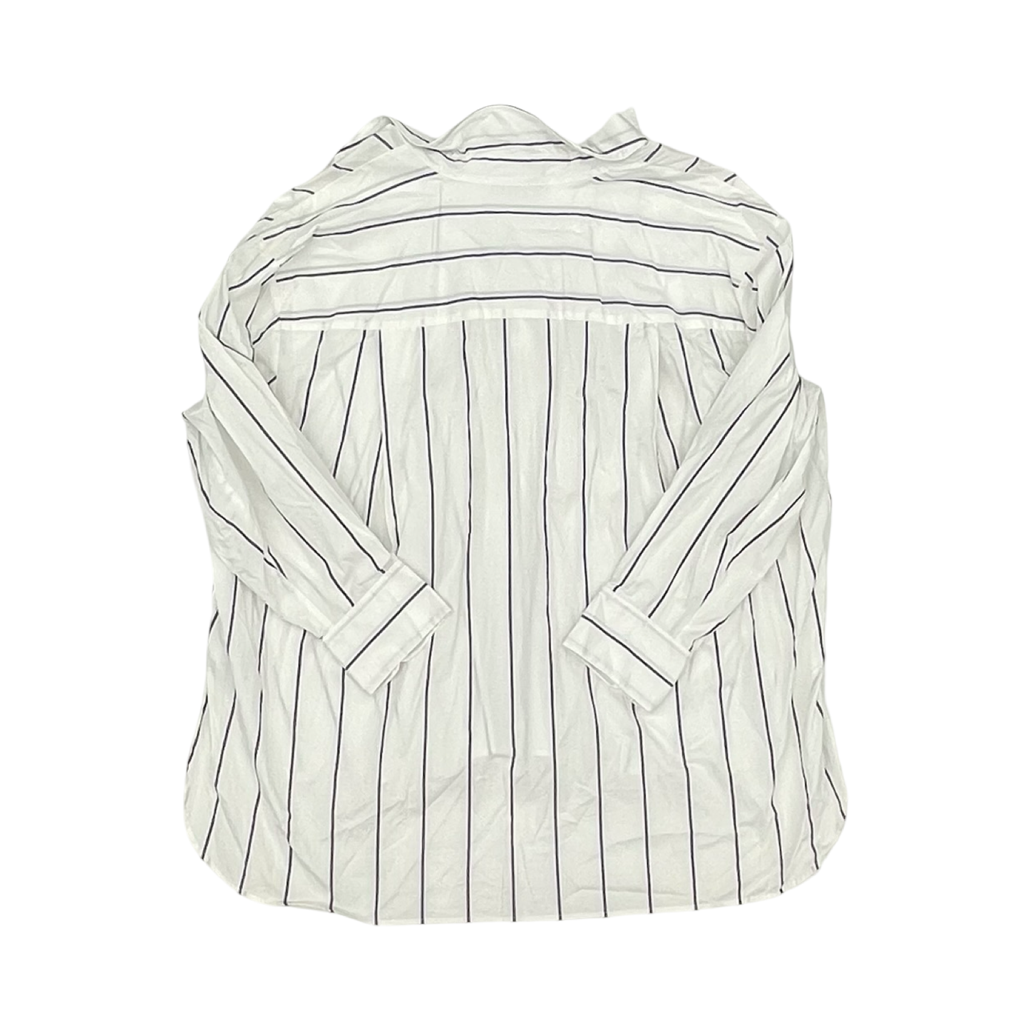 Blouse Ls By Lane Bryant In Black & White, Size:4X