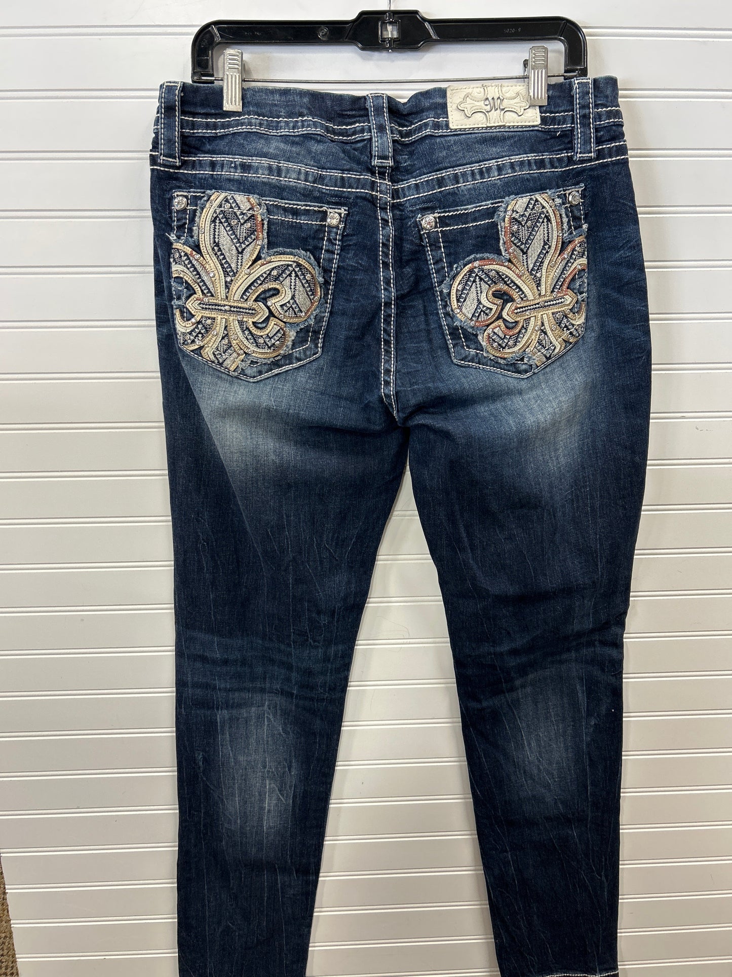 Jeans Skinny By Miss Me In Blue Denim, Size:12