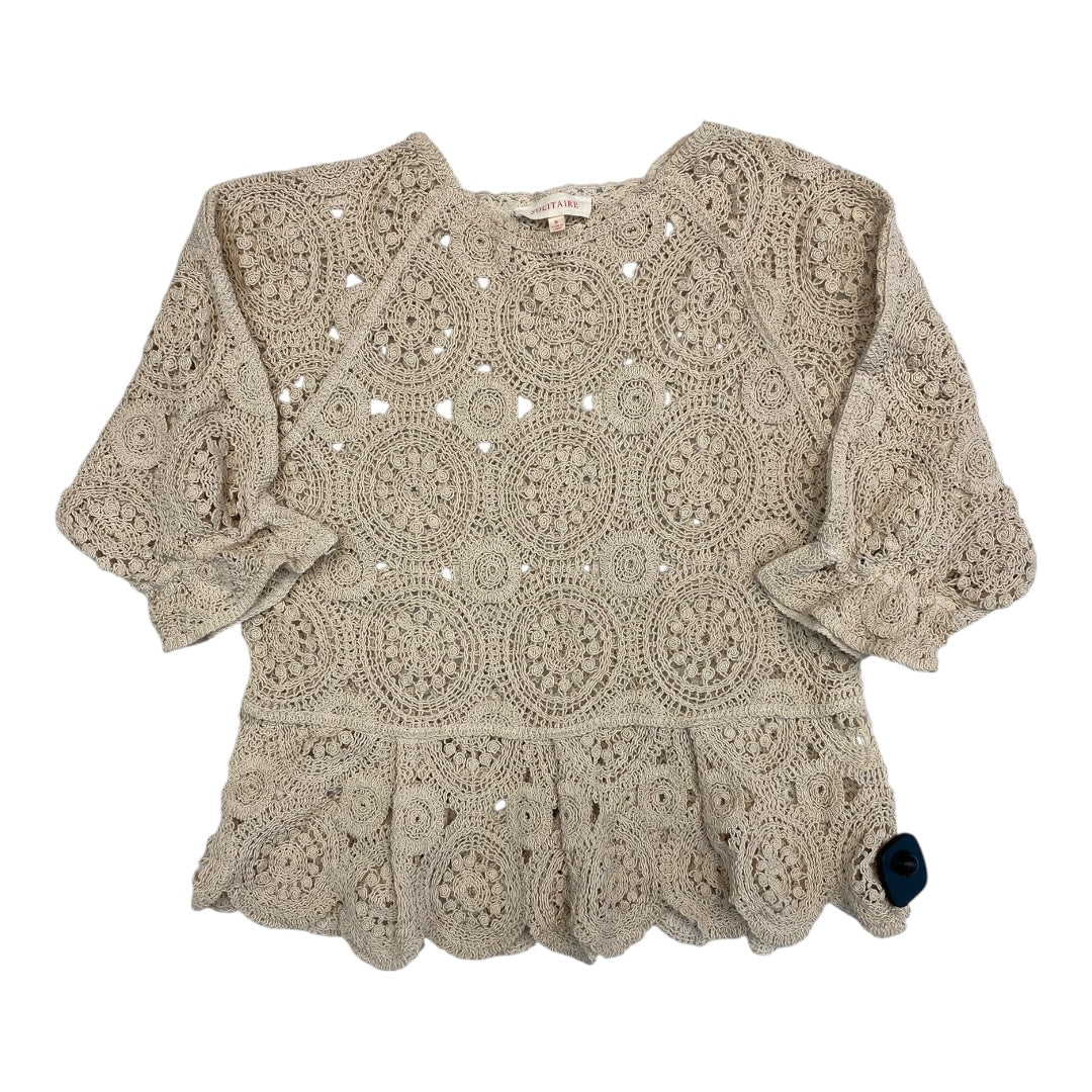 Top Ss By Solitaire In Cream, Size:S