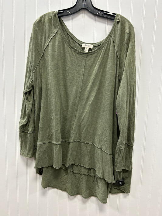 Top Ls By Style And Co Collection Women In Green, Size:Xl