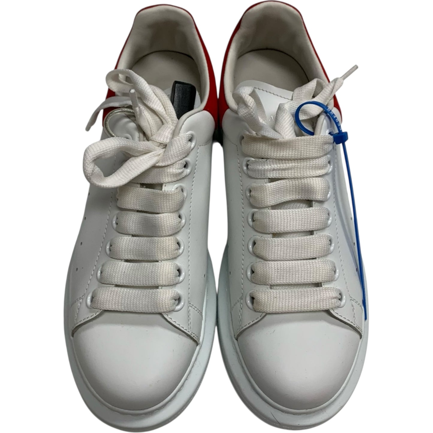 Shoes Luxury Designer By Alexander Mcqueen In Red & White, Size: 8