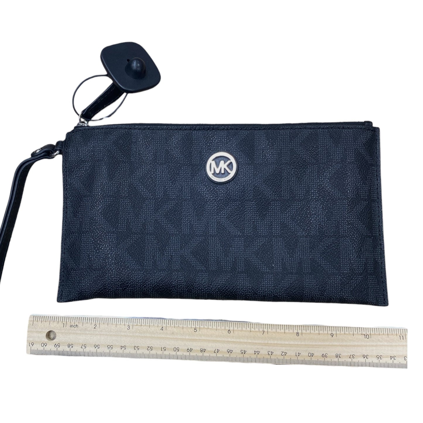 Wristlet Designer By Michael Kors In Black & Grey, Size:Large