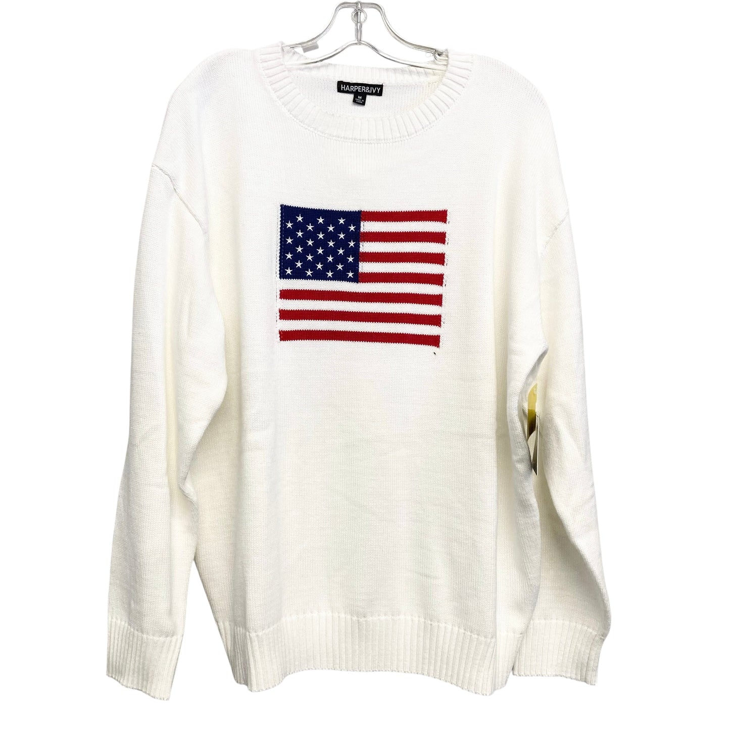 Sweater By Harper & Ivy In White, Size:M