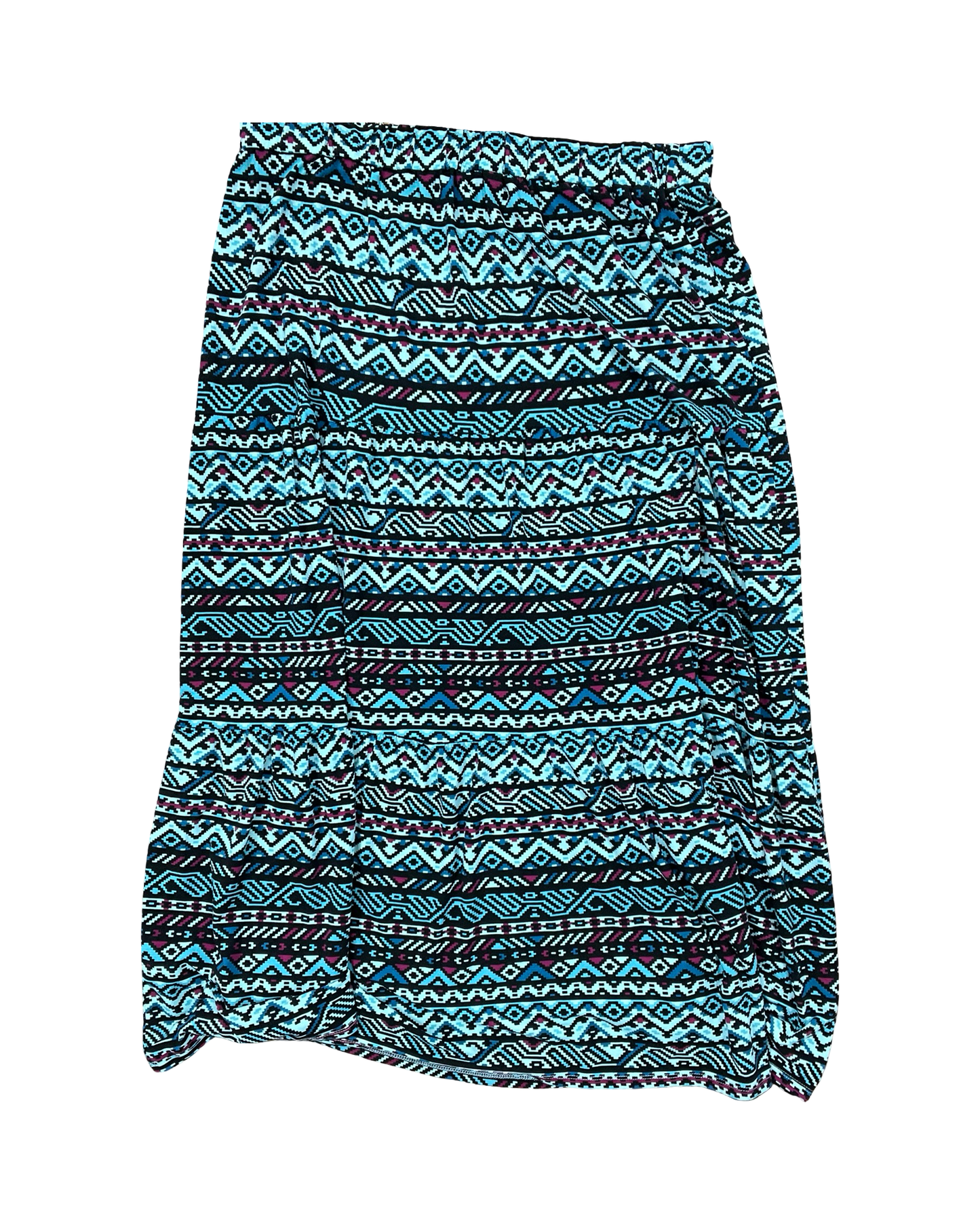 Skirt Maxi By Lularoe In Black & Green, Size:3X