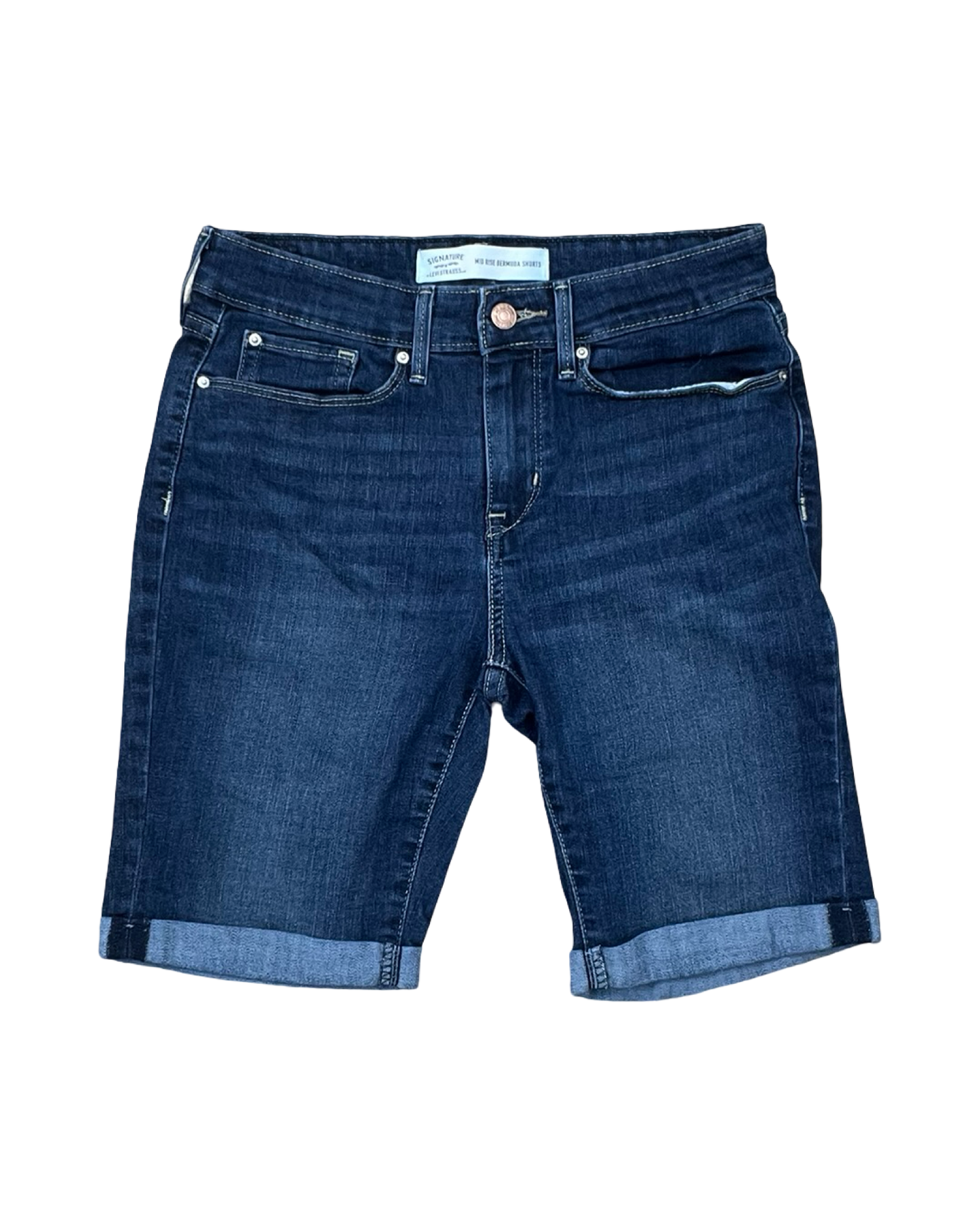 Shorts By Levis In Blue Denim, Size:4
