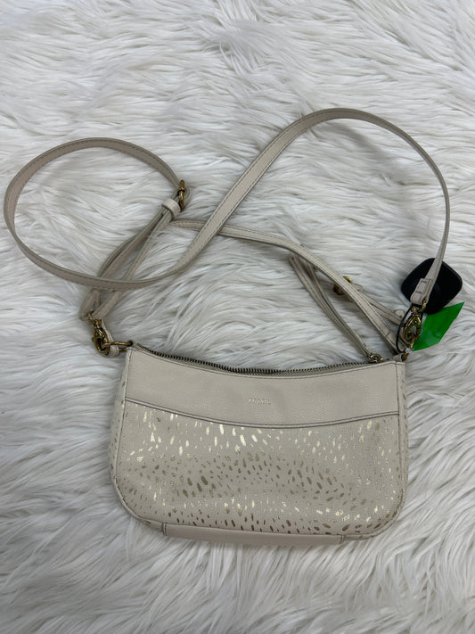 Handbag By Fossil In Cream, Size:Small