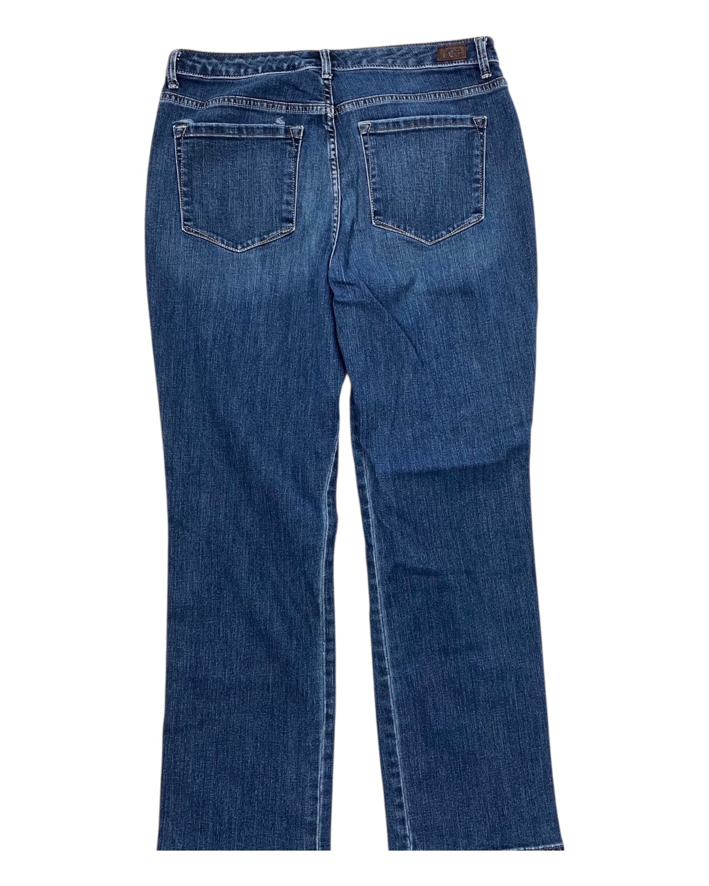 Jeans Straight By Lee In Blue Denim, Size:14P