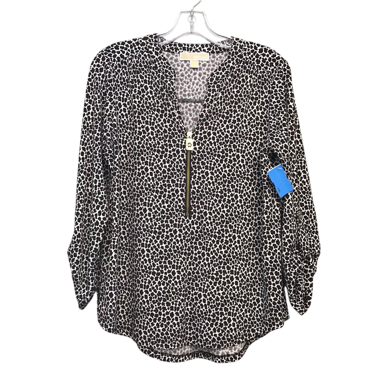 Top Ls By Michael By Michael Kors In Animal Print, Size:M