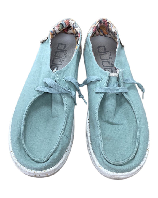 Shoes Sneakers By Hey Dude In Green, Size:10