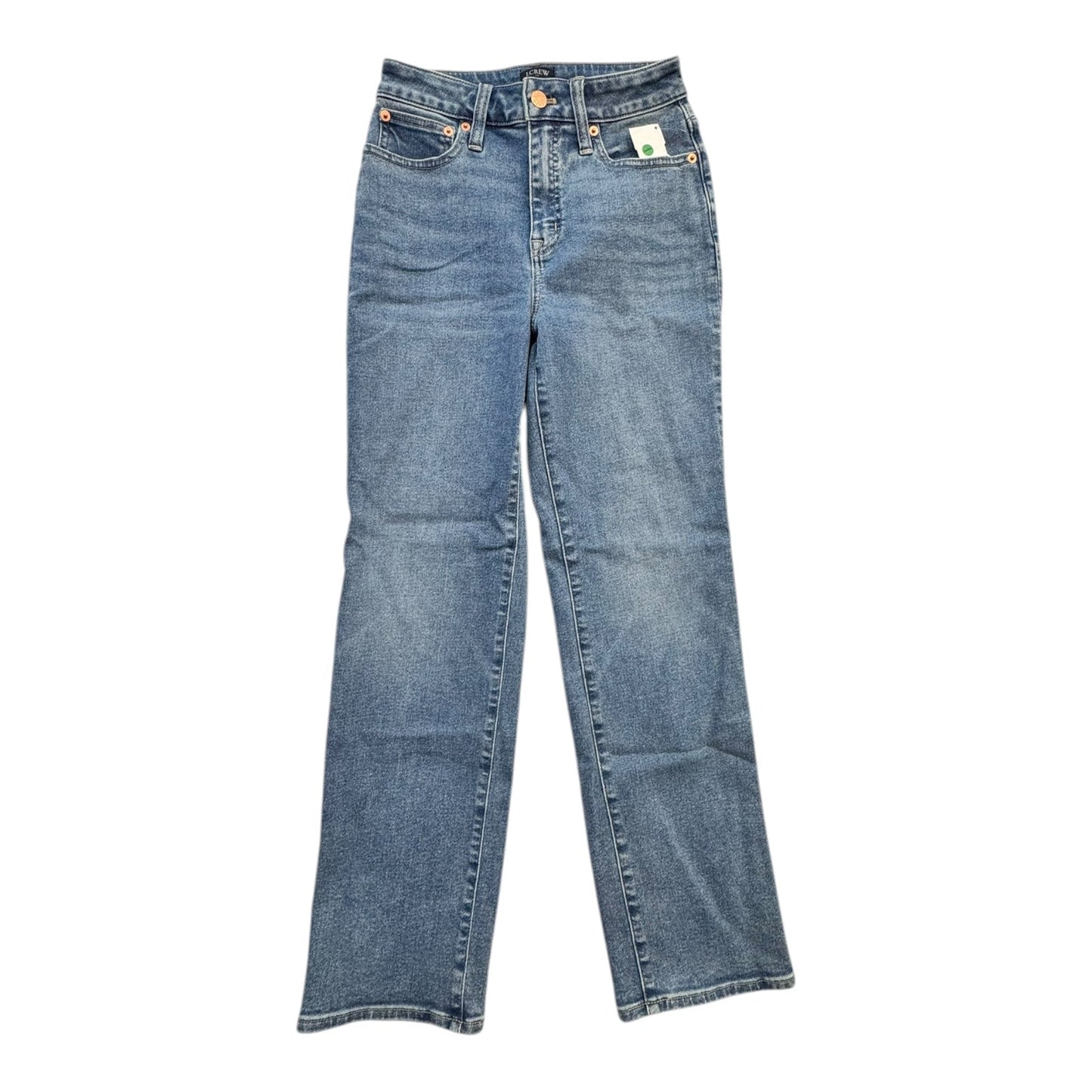 Jeans Straight By J. Crew In Blue Denim, Size:0