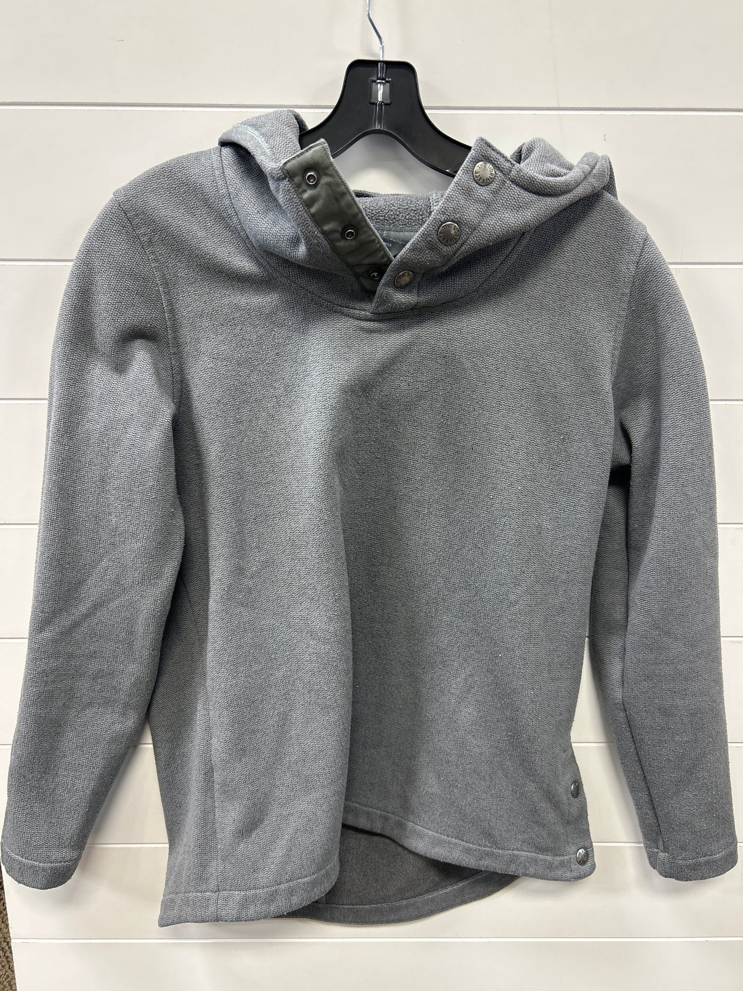 Athletic Top Ls Hoodie By The North Face In Grey, Size:M