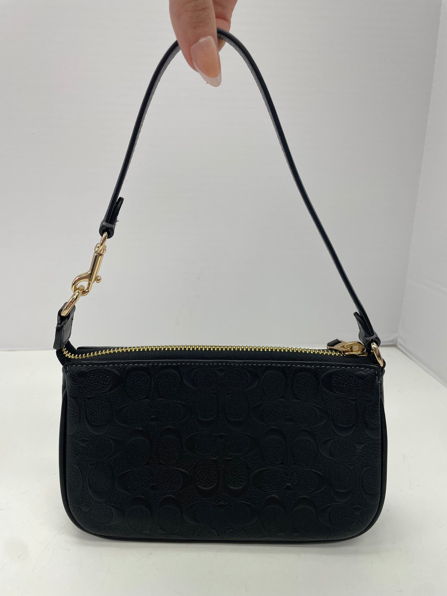 Handbag Designer By Coach In Black, Size:Small
