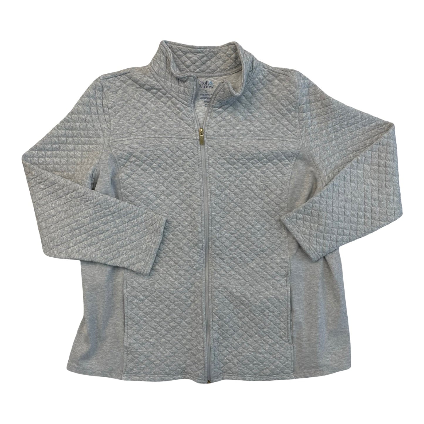 Top Ls By Croft And Barrow In Grey, Size:1X