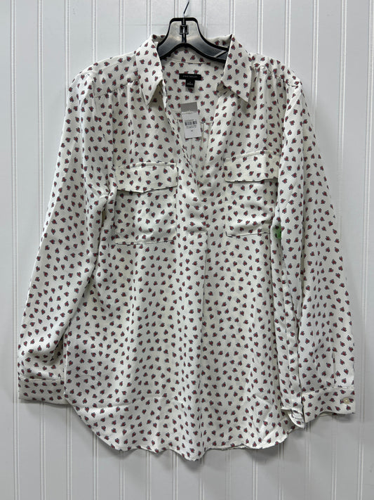 Top Ls By Ann Taylor In Cream, Size:M