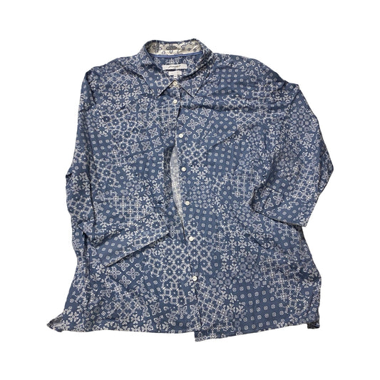 Top Ls By Foxcroft In Blue & White, Size:18