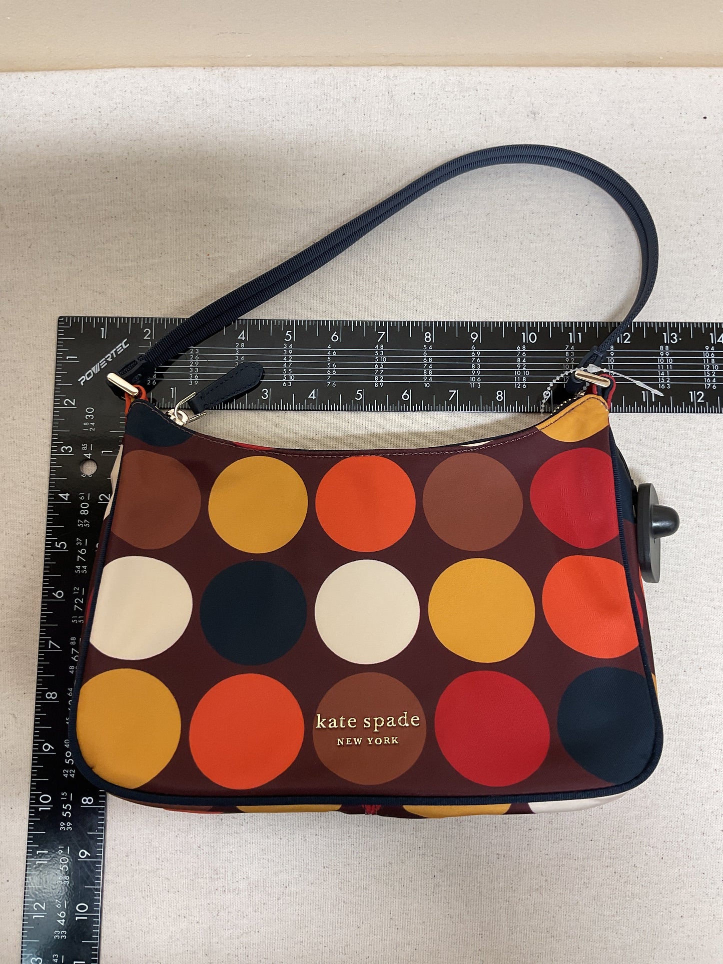 Handbag Designer By Kate Spade In Polkadot Pattern, Size:Small