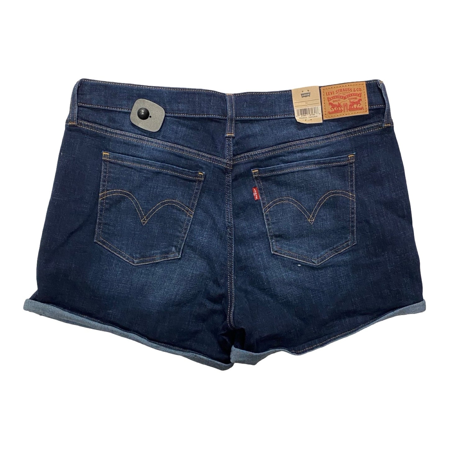 Shorts By Levis In Blue Denim, Size:16