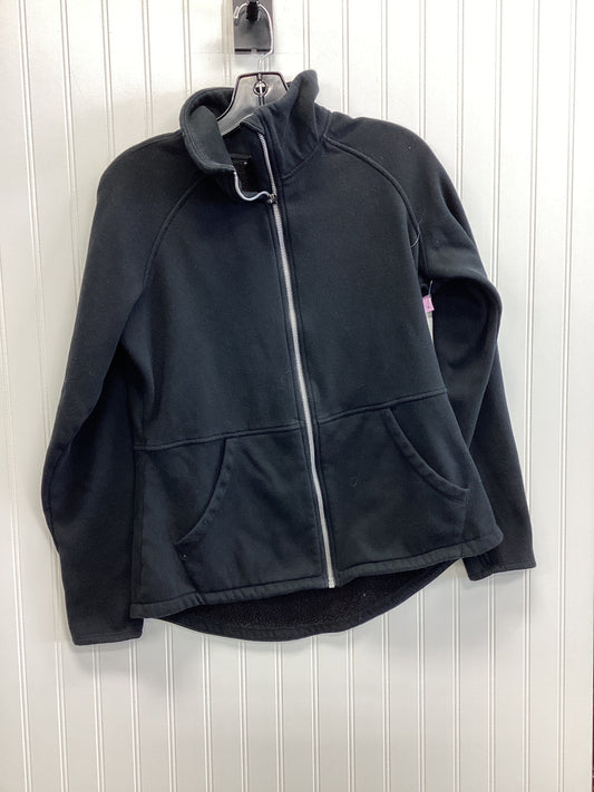 Athletic Jacket By Skechers In Black, Size:L