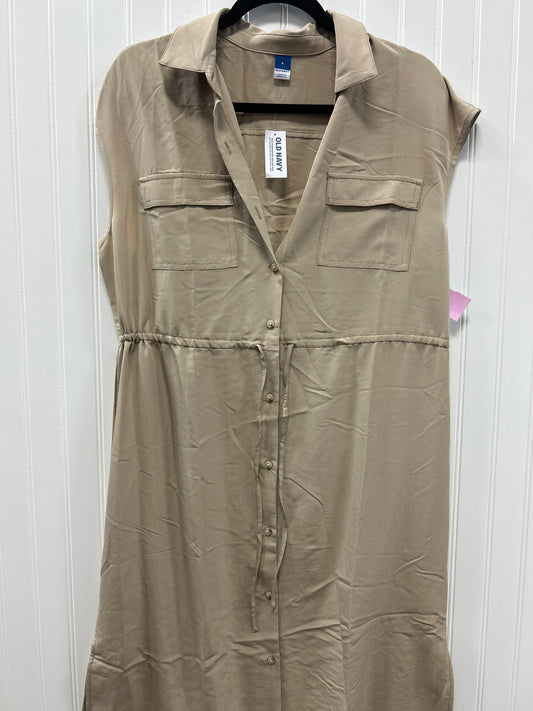 Dress Casual Maxi By Old Navy In Tan, Size:S