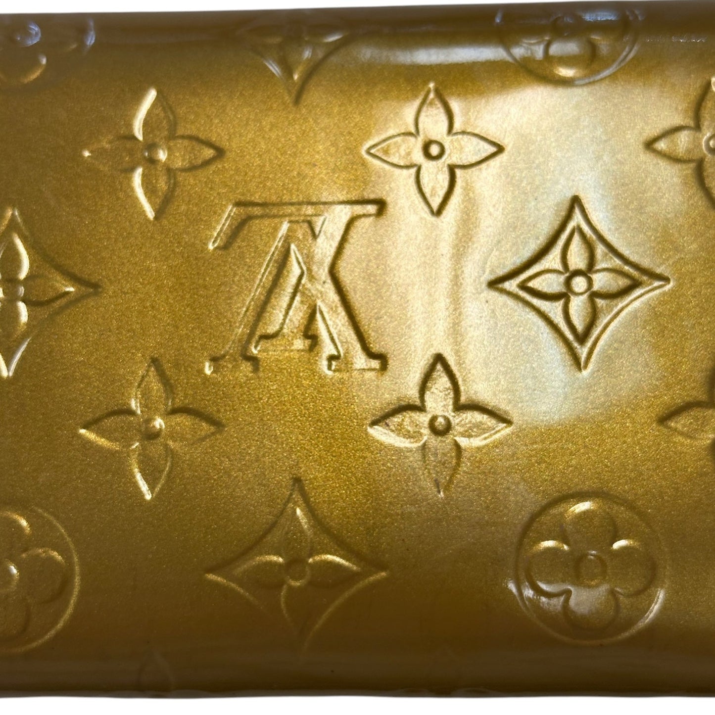 Wallet Luxury Designer By Louis Vuitton In Gold, Size:Medium
