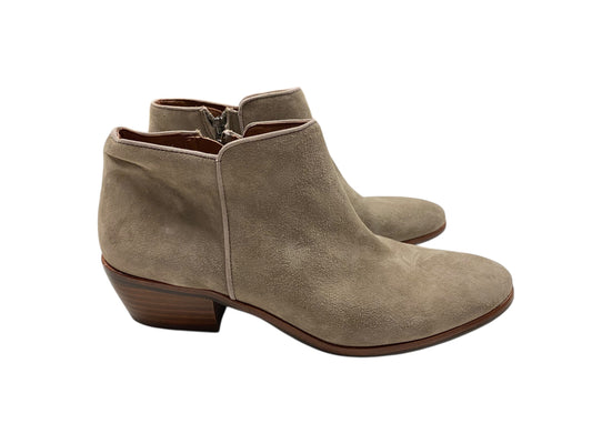 Boots Ankle Heels By Sam Edelman In Taupe, Size:8