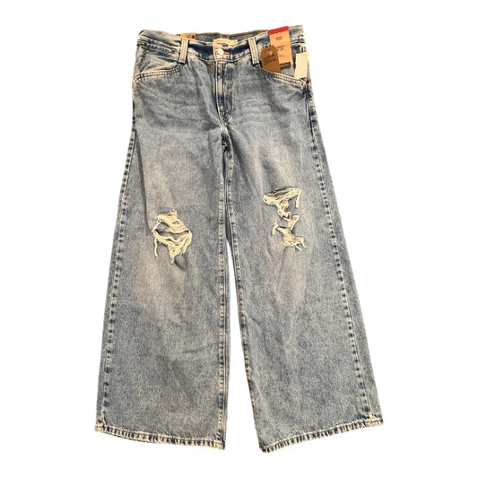 Jeans Boyfriend By Levis In Blue Denim, Size:12