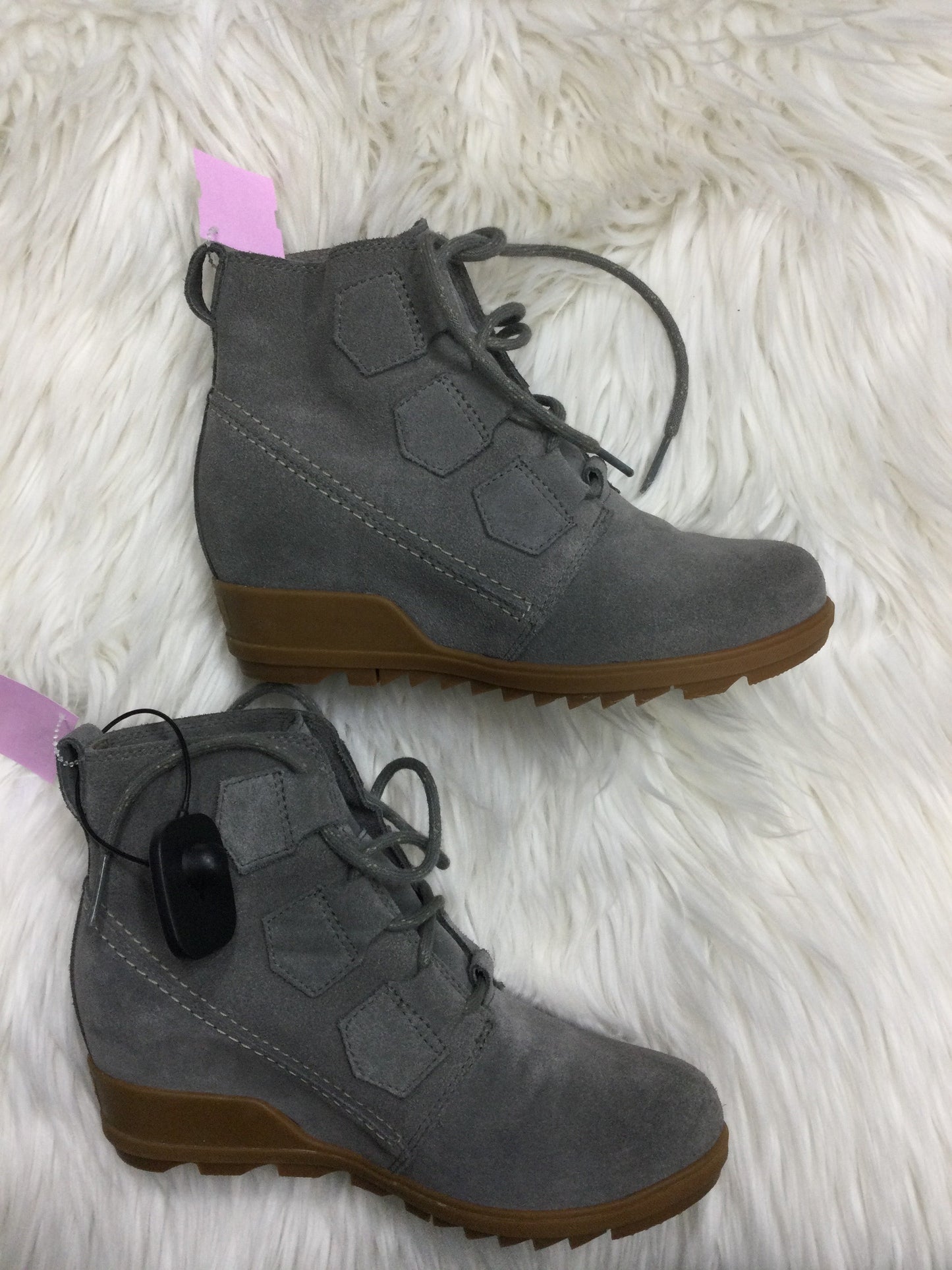 Boots Ankle Heels By Sorel In Grey, Size:7