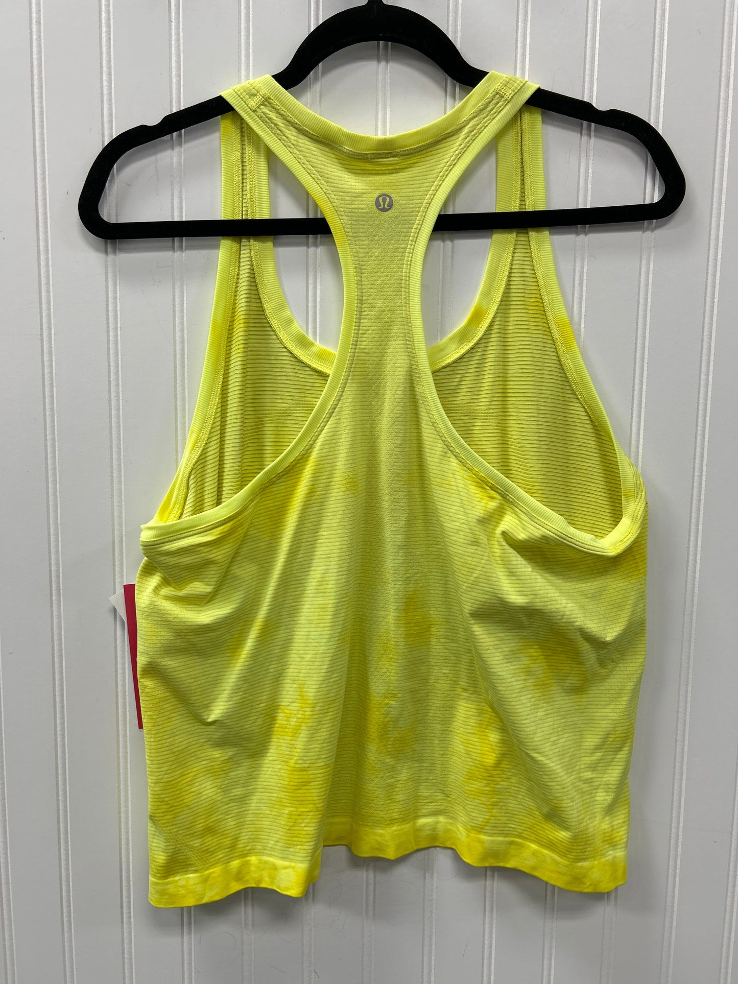 Athletic Tank Top By Lululemon In Yellow, Size:14