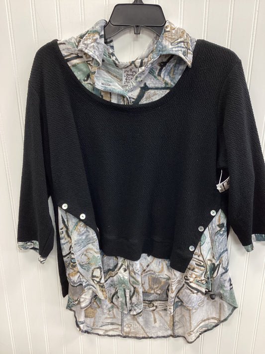 Top Ls By Parsley & Sage In Black, Size:Xl