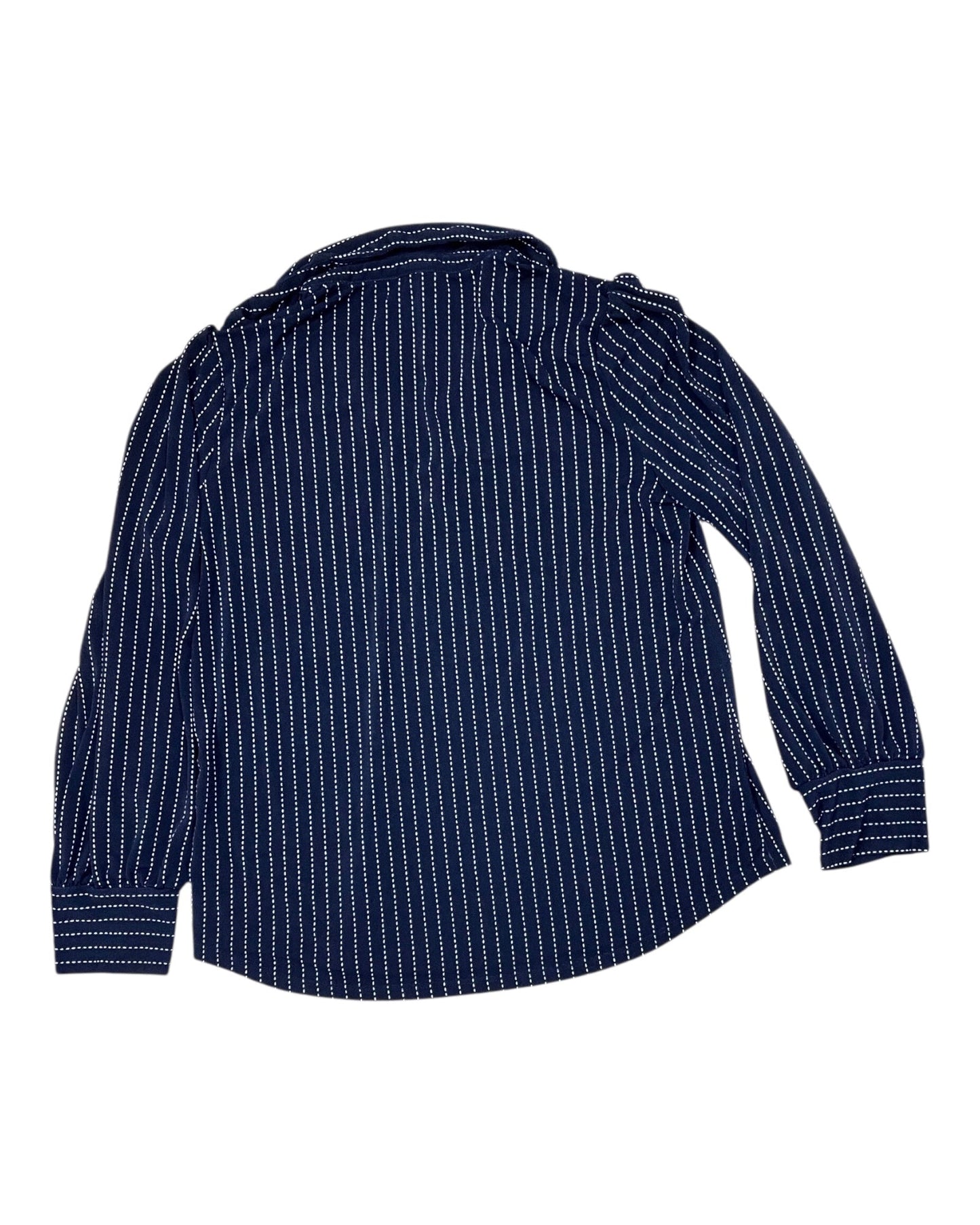 Top Ls By Adrianna Papell In Blue & White, Size:M