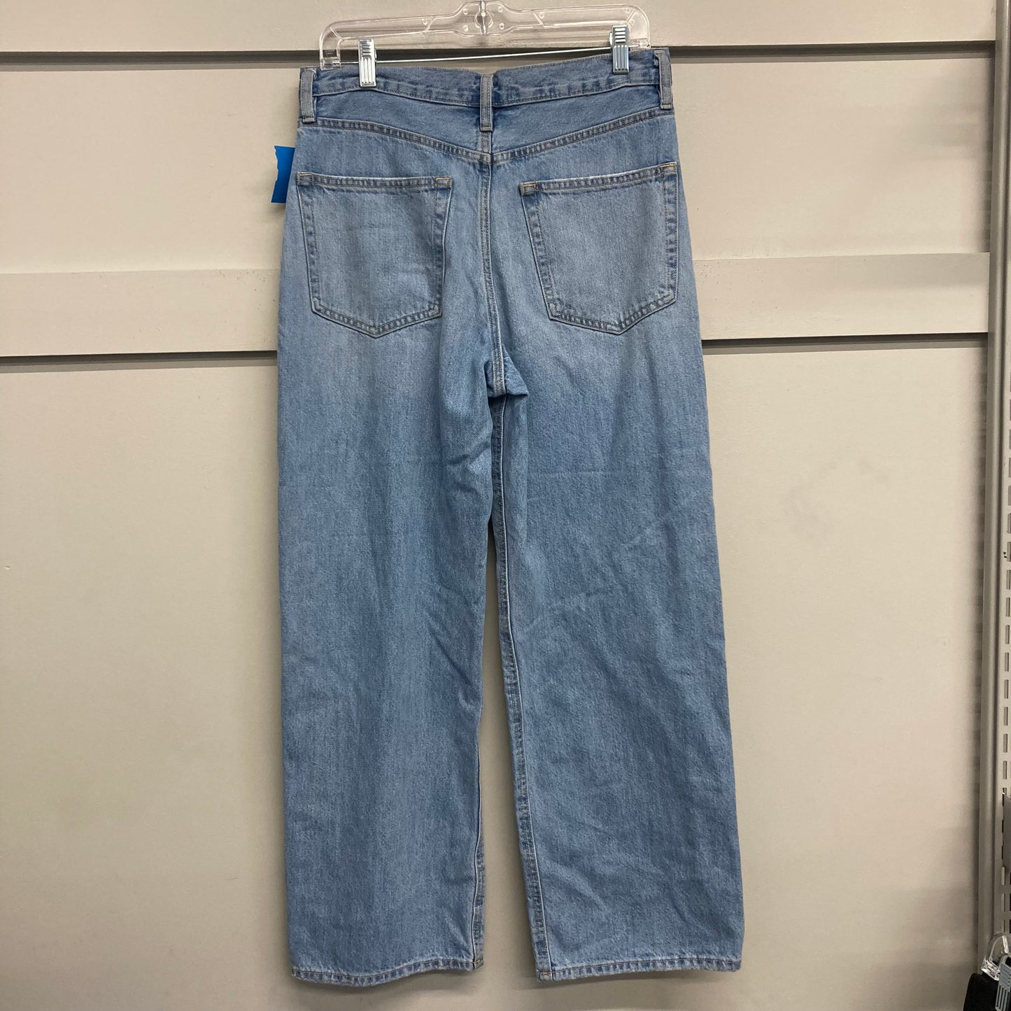 Jeans Wide Leg By Oak & Fort In Blue Denim, Size:8