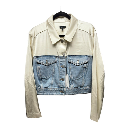 Jacket Denim By Express In Blue Denim, Size: L