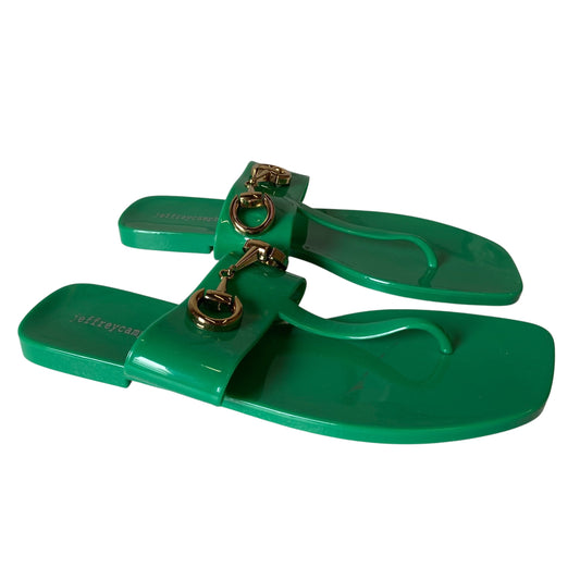 SANDALS FLATS by Jeffrey Campbell In GREEN, Size: 8