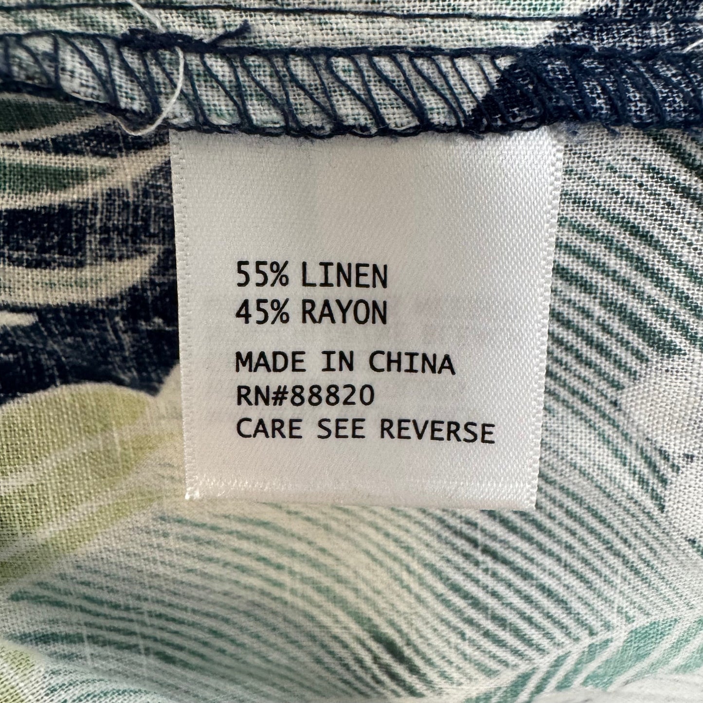 Linen Blend Pants Joggers By panama jack In Tropical Print, Size: Xl