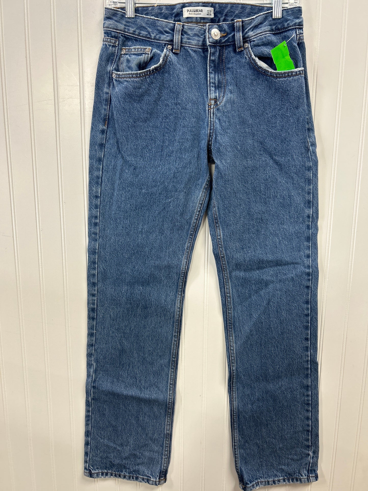 Jeans Boyfriend By Pull&Bear In Blue Denim, Size:14