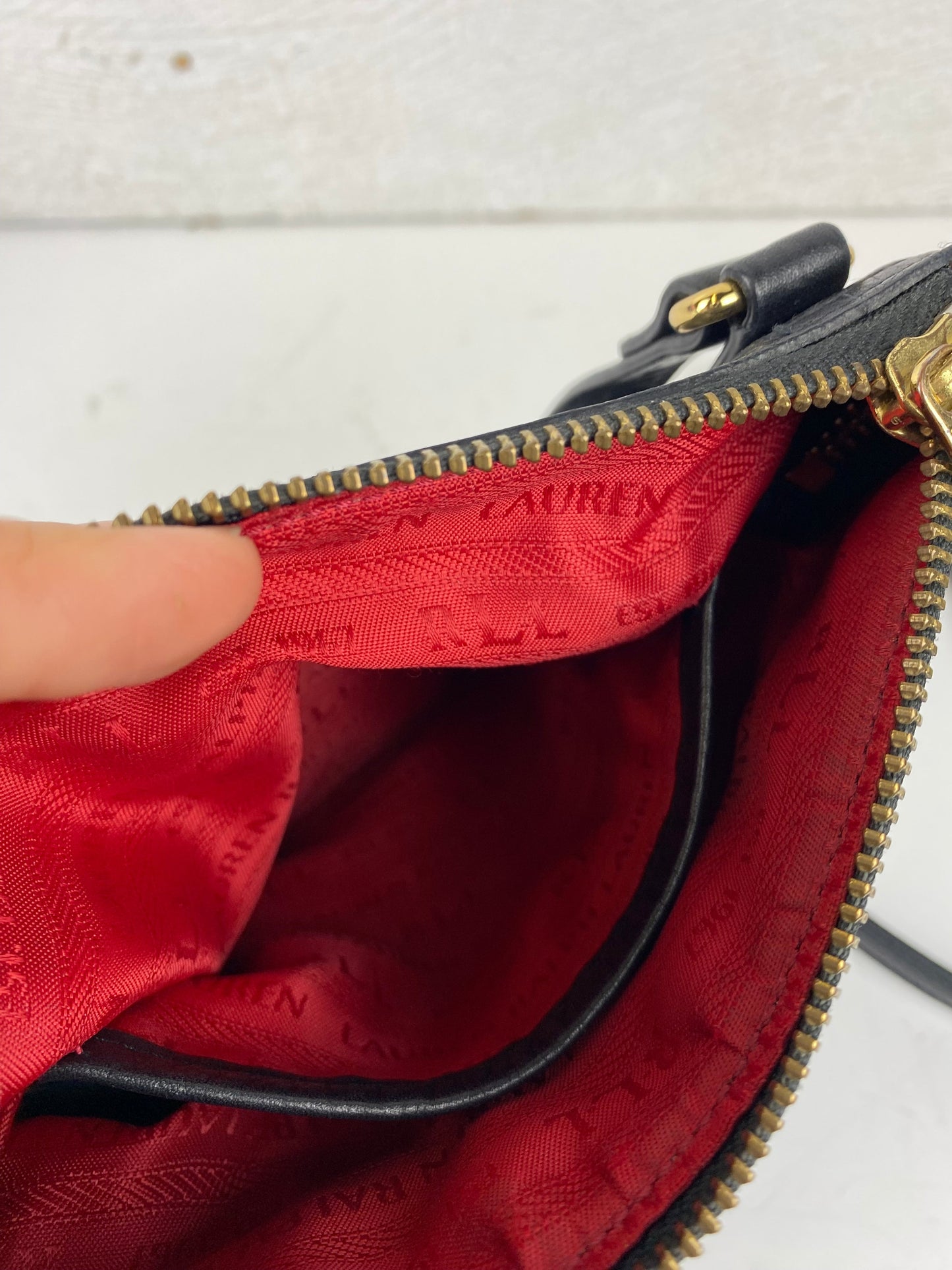 Crossbody Leather By Ralph Lauren, Size: Small