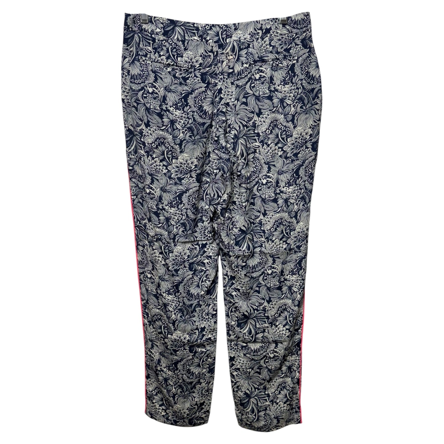 Pants Designer By Sandro In Blue & Cream, Size: 4